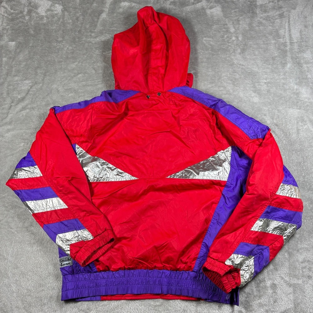 Vintage Spyder Jacket Men Small Red Ski Pullover Quarter Zip Thinsulate 80s Snow - Picture 3 of 14